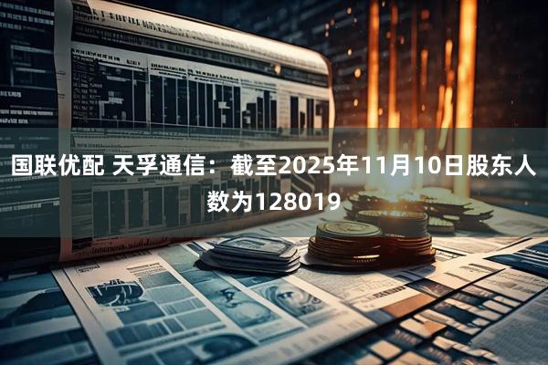 国联优配 天孚通信：截至2025年11月10日股东人数为128019
